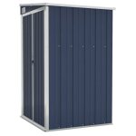 Remise de jardin murale - cloud - anthracite 118x100x178 cm acier p15 Remise de jardin murale - cloud - anthracite 118x100x178 cm acier p15