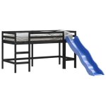 Remiselit 1 personne lit mezzanine denfants sans matelas avec toboggan 90 x 190 cm jilimaison2025 79896242 ...