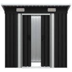 Remisearmoire malle de jardin abri de jardin anthracite acier jilimaison2025 44030710