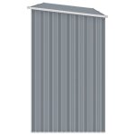 Remisearmoire malle de jardin abri � bois de jardin gris 245 x 98 x 159 cm acier galvanis� jilimaison2025 ...