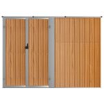 Remisearmoire malle de jardin abri � outils de jardin marron 225 x 89 x 161 cm acier galvanis� jilimaison2025 ...