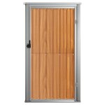 Remisearmoire malle de jardin abri � outils de jardin marron 88 x 89 x 161 cm acier galvanis� jilimaison2025 ...