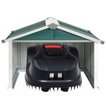 Remisearmoire malle de jardin abri tondeuse robot de jardin 92 x 97 x 63 cm acier galvanis� vert jilimaison202 ...