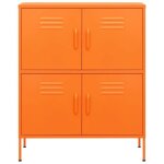 Remisebuffet bahut commode - summer - armoire de rangement orange 80 x 35 x 1015 cm acier jilimaison2025 ... Remisebuffet bahut commode - summer - armoire de rangement orange 80 x 35 x 1015 cm acier jilimaison2025 ...
