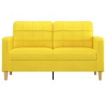 Remisecanap� - clic - clac - � 2 places jaune clair 140 cm tissu jilimaison2025 28024435
