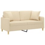Remisecanapé - clic - clac - 2 places avec oreillers décoratifs crème 140 cm tissu jilimaison2025 46308932 ... Remisecanapé - clic - clac - 2 places avec oreillers décoratifs crème 140 cm tissu jilimaison2025 46308932 ...