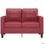 Remisecanap� - clic - clac - � 2 places rouge bordeau x 120 cm similicuir jilimaison2025 85694711