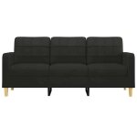 Remisecanapé - clic - clac - à 3 places noir 180 cm tissu jilimaison2025 19241770 Remisecanapé - clic - clac - à 3 places noir 180 cm tissu jilimaison2025 19241770