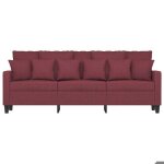 Remisecanapé - clic - clac - à 3 places rouge bordeau x 180 cm tissu jilimaison2025 61518506 Remisecanapé - clic - clac - à 3 places rouge bordeau x 180 cm tissu jilimaison2025 61518506