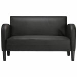 Remisecanap� - clic - clac - causeuse noir 110 cm similicuir jilimaison2025 55823463