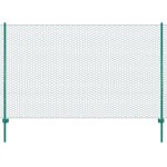 Remisecloture ext�rieur - jms - grillage / cl�ture en grillage m�tallique avec poteaux acier 25x2 m vert ...