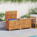 Remisecoffre meuble de jardin bo�te de rangement de jardin persiennes 150 x 50 x 56cm bois acacia jilimaison20 ...