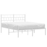 Remiselit 2 personnes cadre de lit double métal sans matelas et tête de lit blanc 140 x 190 cm jilimaison2025 ... Remiselit 2 personnes cadre de lit double métal sans matelas et tête de lit blanc 140 x 190 cm jilimaison2025 ...