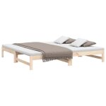 Remiselit 2 personnes lit coulissant sans matelas 2 x (80 x 200) cm bois de pin massif jilimaison2025 ...