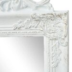 Remisemiroir décoratif miroir sur pied - style baroque 160x40 cm blanc jilimaison2025 3723811 Remisemiroir décoratif miroir sur pied - style baroque 160x40 cm blanc jilimaison2025 3723811