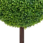 Remiseplante de buis artificiel - jms - avec pot forme de boule vert 50 cm jilimaison2025 1428459