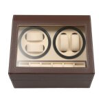 Remontoir automatique - accessoire rotatif silencieux - marron - pour 4 + 6 montres - bote de rangement ...