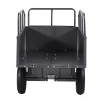 Remorque à benne basculante - duoku - 481 l - idéale pour tracteurs tondeuses et Êquipements de jardin ... Remorque à benne basculante - duoku - 481 l - idéale pour tracteurs tondeuses et Êquipements de jardin ...