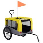 Remorque de bicyclette vente - flash - remorque de vlo - pour chiens et poussette 2 - en - 1 jaune et ...