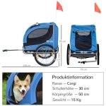 Remorque pour chiens remorque à vélo transporteur de chiens remorque à vélo pour chiens bleu + noir 130x73x90c ... Remorque pour chiens remorque à vélo transporteur de chiens remorque à vélo pour chiens bleu + noir 130x73x90c ...
