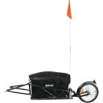 Remorque vlo bike original mono roue avec amortisseur et sac de transport 100% waterproof - noir - ref. ...