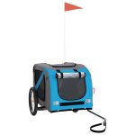 R�duction - remorque de v�lo chariot de v�lo en jogger / poussette - pour animaux de compagnie bleu et ...