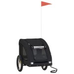 Rduction - remorque de vlo chariot de vlo en jogger / poussette - pour animaux de compagnie noir @fr530824 ...
