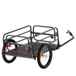 Remorque de v�lo - duoku - capacit� de 160 lb - chariot de v�lo pliable robuste avec d�gagement rapide ...