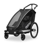 Remorque vlo enfant fuxtec fx - fa1s sport cruiser mini - poussette 2 - en - 1 pliable - roues gonflables ...
