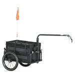 Remorque à vélo - homcom - avec coffre de rangement amovible et pliable de 65l - charge max. de 40 kg ... Remorque à vélo - homcom - avec coffre de rangement amovible et pliable de 65l - charge max. de 40 kg ...