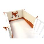 Renard - tour de lit - pour lit 60x120 cm + 70x140 cm - peluche douce Renard - tour de lit - pour lit 60x120 cm + 70x140 cm - peluche douce