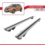 Barres de toit - renault - captur ii 2019 - 2024 - aluminium - gris - charge utile < 300 kg Barres de toit - renault - captur ii 2019 - 2024 - aluminium - gris - charge utile < 300 kg