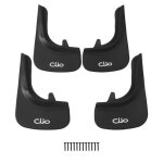 Pour renault clio ii iii iv v bavettes garde - boue pour lavant et larrire 4 pices