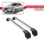 Compatible avec renault megane 4 (kfb) grandtour 2016 - 2023 ace - 2 barres de toit railing porte - bagages ...