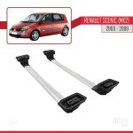 Pour renault scenic (mk2) 2003 - 2009 ace - 3 barres de toit railing porte - bagages de voiture aluminium ... Pour renault scenic (mk2) 2003 - 2009 ace - 3 barres de toit railing porte - bagages de voiture aluminium ...