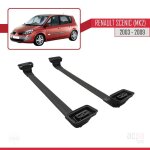 Pour renault scenic (mk2) 2003 - 2009 ace - 3 barres de toit railing porte - bagages de voiture aluminium ... Pour renault scenic (mk2) 2003 - 2009 ace - 3 barres de toit railing porte - bagages de voiture aluminium ...