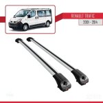 Compatible avec renault trafic 2 (x83) 2001 - 2014 ace - 1 barres de toit railing porte - bagages de ...