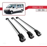 Compatible avec renault trafic 2 (x83) 2001 - 2014 ace - 1 barres de toit railing porte - bagages de ...