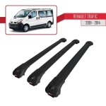 Compatible avec renault trafic 2 (x83) 2001 - 2014 ace - 1 barres de toit railing porte - bagages de ...