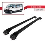 Pour renault trafic 2001 - 2014 barres de toit ace - 1 railing porte - bagages de voiture / noir Pour renault trafic 2001 - 2014 barres de toit ace - 1 railing porte - bagages de voiture / noir