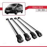 Compatible avec renault trafic 3 (x82) 2015 - 2025 ace - 1 barres de toit railing porte - bagages de ...
