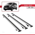 Compatible avec renault trafic 3 (x82) 2015 - 2025 basic model barres de toit railing porte - bagages ...