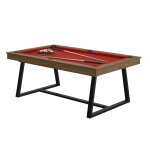 Ren� pierre brio - table billard convertible ren� pierre brio chataignier - couleur du meuble:noyer couleur ...