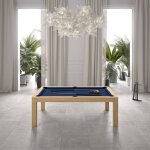 Ren pierre - table billard convertible ren pierre dolmen chne - couleur du tapis:bleu accessoires ...