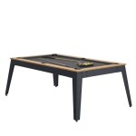 Ren pierre - table billard convertible ren pierre steel noyer venice - couleur du meuble:noyer couleur ...