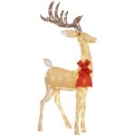 Renne de noël lumineux - outsunny - en acier - avec 137 led blanc chaud - pour intérieur extérieur jardin ... Renne de noël lumineux - outsunny - en acier - avec 137 led blanc chaud - pour intérieur extérieur jardin ...