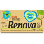 Renova mouchoirs bote recycl 70 mouchoirs emballage et papier recycl 3 plis blanc