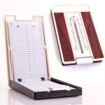 Rpertoire tlphonique rtro de style annes 70 avec loupe coulissant az et effet bois pouvant contenir ...