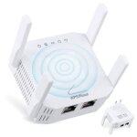 R�p�teur wifi 1200mbps amplificateur wifi double bande 24ghz et 5ghz 4 antennes wifi range extender compatible ...