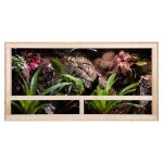 Repiterra terrarium 100x50x40cm en bois pour reptiles et amphibiens avec arations latrales